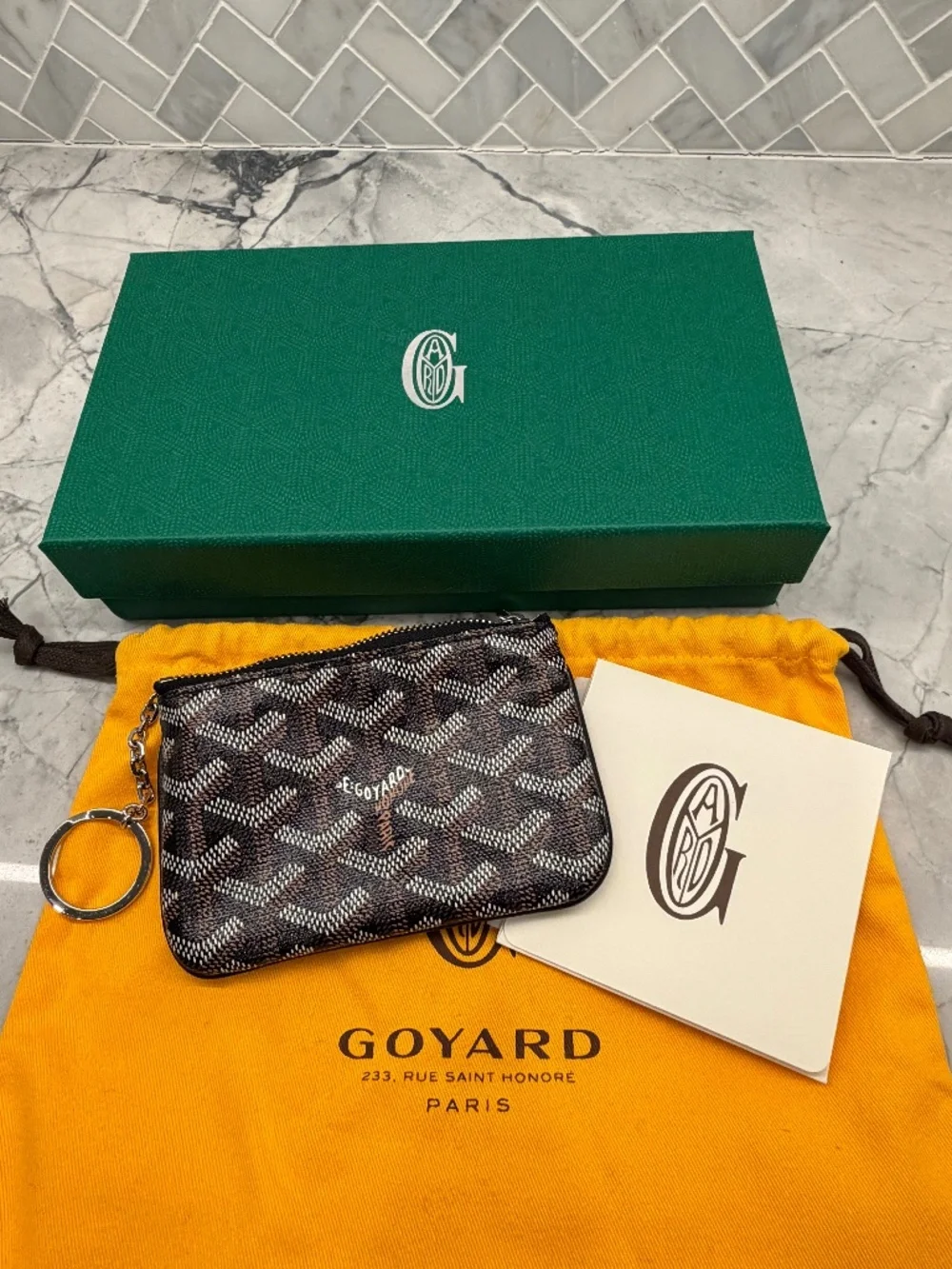 Goyard Nano Senat Key Pouch